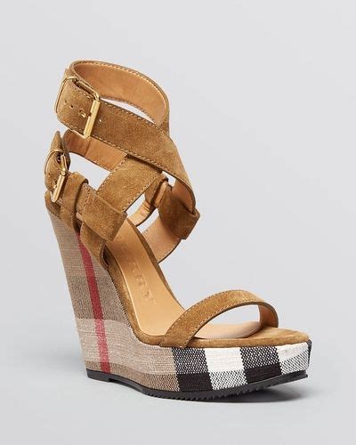 burberry wedges sale|Burberry wedge boots women.